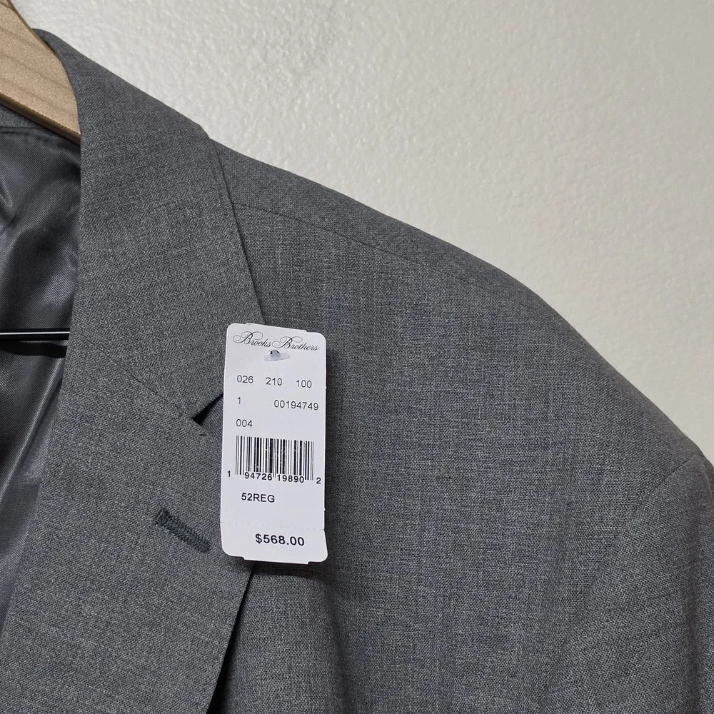 Brooks Brothers Explorer Collection Blazer 52R Gray Performance Wool NWT $568